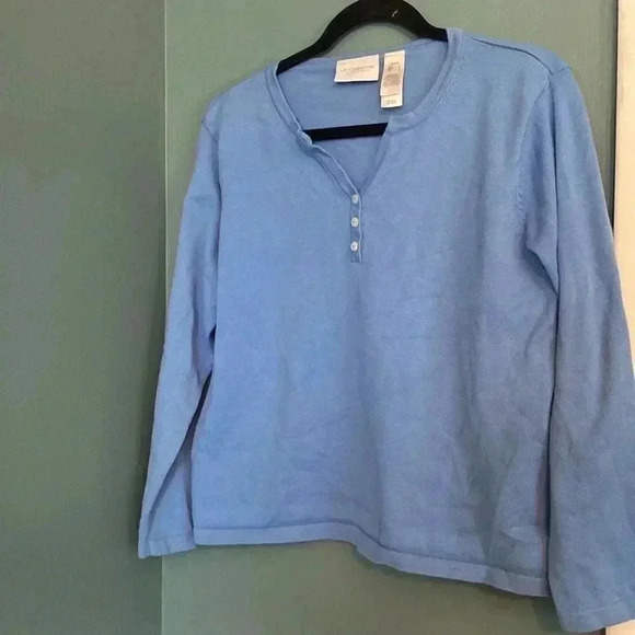 Liz Claiborne - Liz Sport Petite - light blue - PL - great condition - sweater - Picture 1 of 5